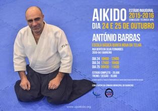 No Pavilhão da Escola Básica Quinta Nova da Telha União Portuguesa de Aikidô promove Estágio Inaugural 2015/16
