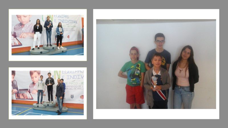 Xadrez Barreiro - Campeonato Nacional Rápidas Jovens Individual FC Barreirense com 2 Vice Campeões Nacionais – Pedro Apolónia e Raquel Duque