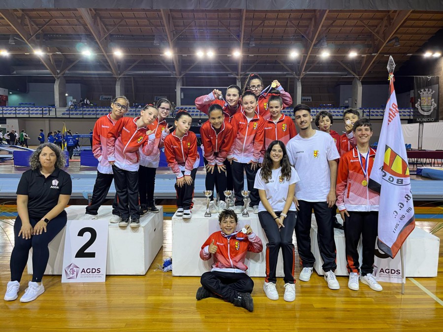 Associação Barreiro Ginásio Clube na Prova Distrital em Sines 1º lugar para Duarte Manso, Simão António e Filipa Diogo, Miguel Maurício