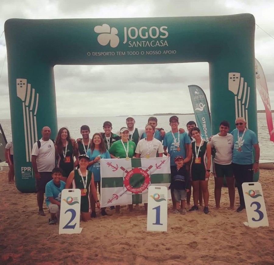 Setúbal - 2ª etapa do Circuito Nacional de Remo de Mar 2019 Atletas do CNB do Barreiro brilhante participação