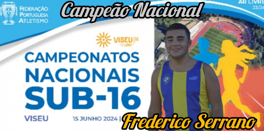 PALMELA - Frederico Serrano atleta do Quintajense Futebol Clube Conquistou o título de Campeão Nacional de Lançamento do Martelo