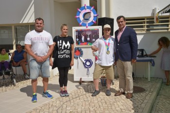 Emanuel Andrade, atleta da Cercima - Montijo 1.º lugar na modalidade de equitação dos Jogos Mundiais do Special Olympic.
