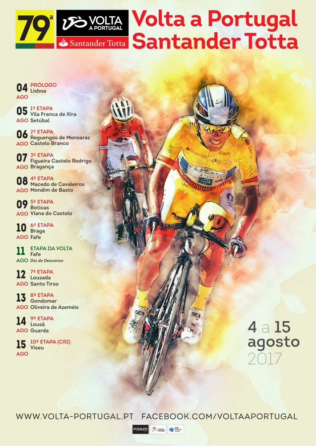 Montijo irá receber a competição a 5 de agosto 79.ª Volta a Portugal em Bicicleta