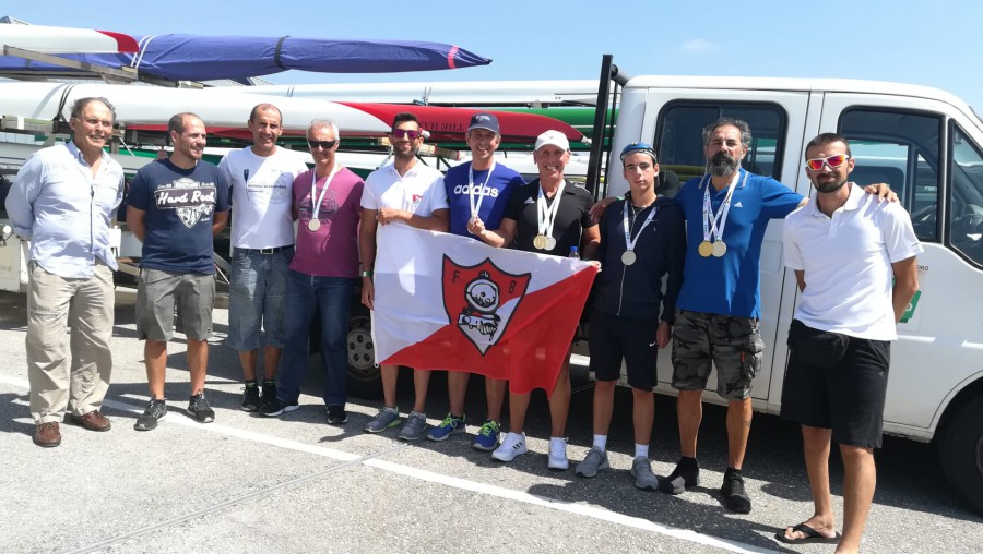 Dupla do Grupo Desportivo dos Ferroviários do Barreiro Helder Assunção e José Fragoso arrecadou ouro no shell de 2