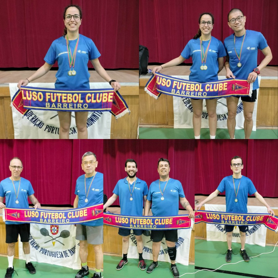 Barreiro - Luso Futebol Clube Conquista 3 primeiros lugares na 2ª Jornada sénior de Badminton