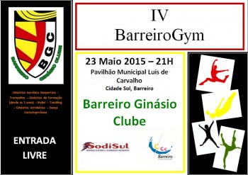 Barreiro Gym- Sarau Gímnico Organizado pela Associação Barreiro Ginásio Clube.
