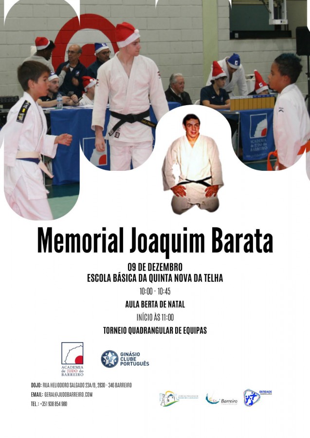Academia de Judo do Barreiro Memorial Joaquim Barata . Dia 9 de dezembro