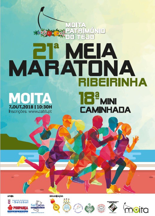 Meia e Mini Maratonas Ribeirinhas da Moita Inscrições abertas