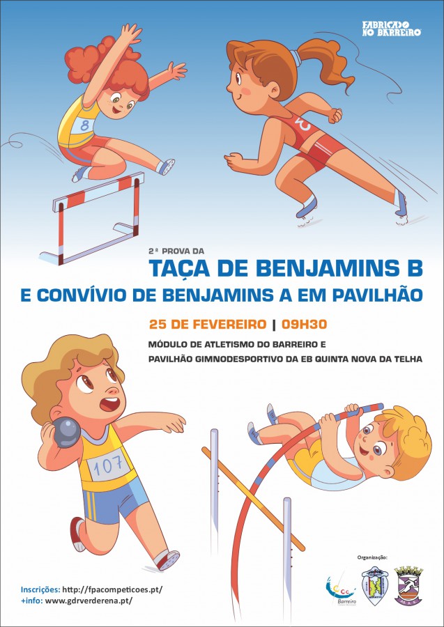 Grupo Desportivo e Recreativo da Verderena - Barreiro TAÇA DE BENJAMINS E CONVÍVIO DE BENJAMINS EM PAVILHÃO