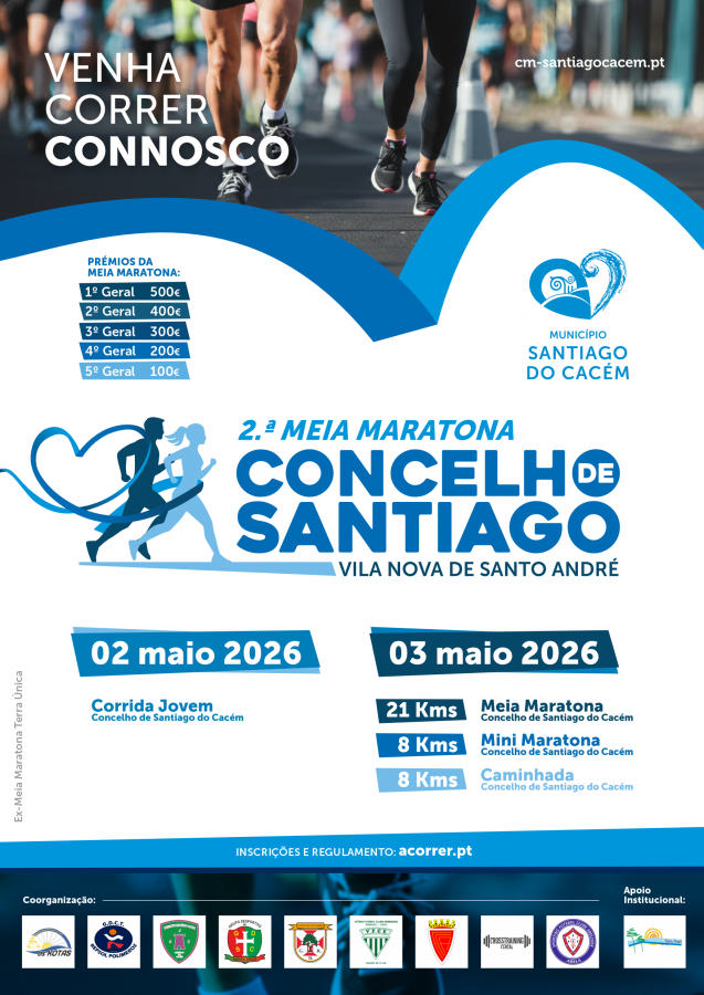 Em Santiago do Cacém 2ª Meia Maratona do Concelho promove a prática desportiva