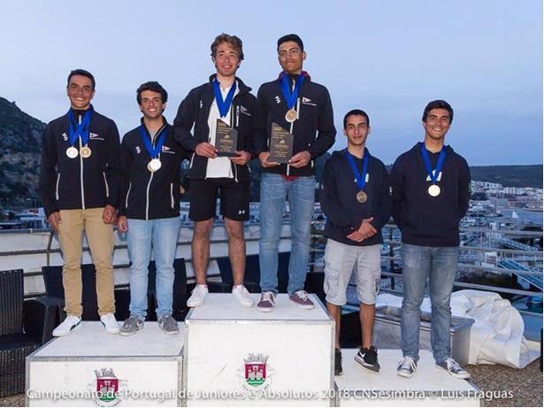 João Bolina - Rafel Rodrigues do Clube de Vela do Barreiro Sagraram-se Vice-Campeões Nacionais Absolutos e Campeões de Nacionais de Juniores