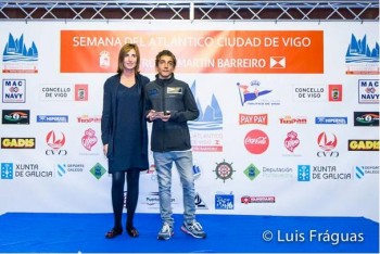 Manuel Ramos do Cluve de Vela do Barreiro no 3ºlugar em Espanha Semana do Atlântico|Meeting Internacional Cidade de Vigo - Optimist