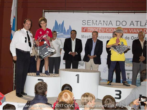 Barreiro - SEMANA DO ATLÂNTICO 2017 - Optimist Velejador do Clube de Vela no pódio