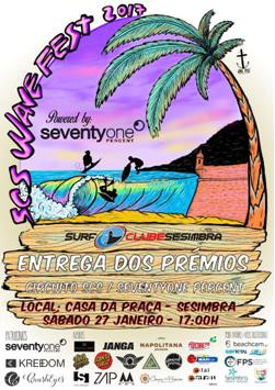Surf Clube de Sesimbra Festa de entrega de prémios do Circuito SCS 2017 terá lugar no próximo sábado