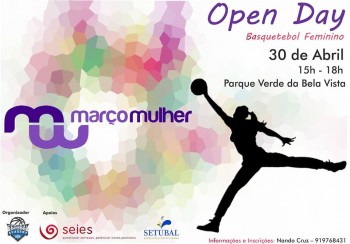 Setúbal – «Open Day» de basquetebol feminino 30 de Abril, das 15h às 18h no Parque Verde da Bela Vista