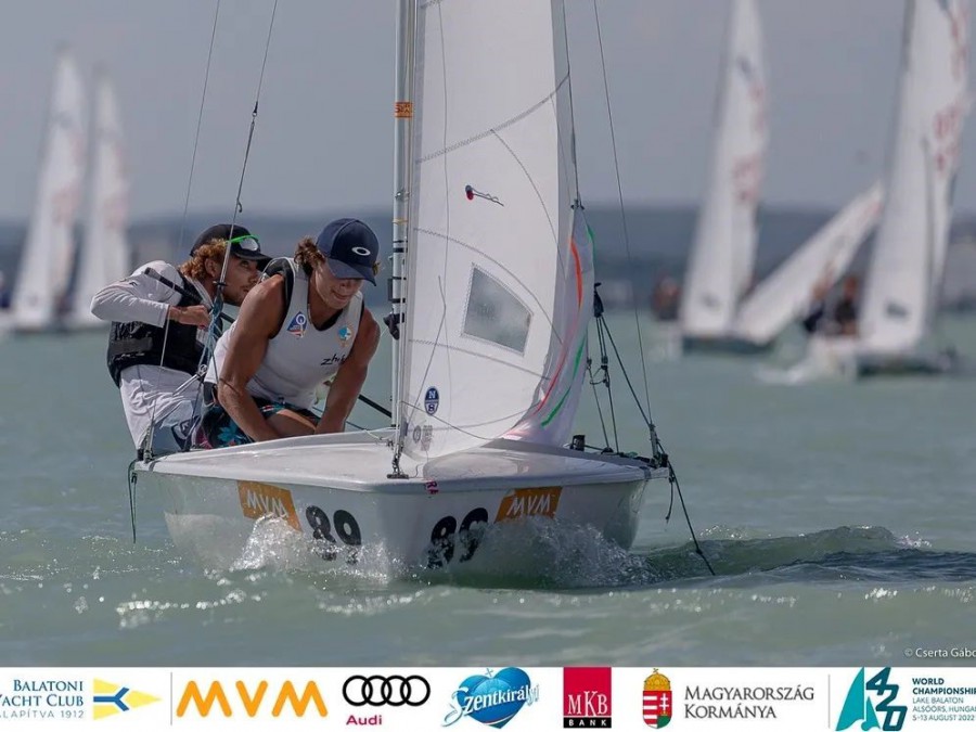Clube de Vela do Barreiro Campeonato do Mundo 420 – Lake Balaton, Hungria Manuel Ramos - Tiago Wanzeller no 18ºlugar