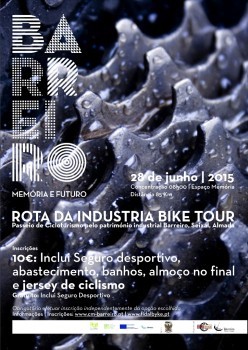 Rota da Industria Bike Tour e Barreiro Bike Tour Concentração no Espaço Memória no Parque Empresarial Baía do Tejo