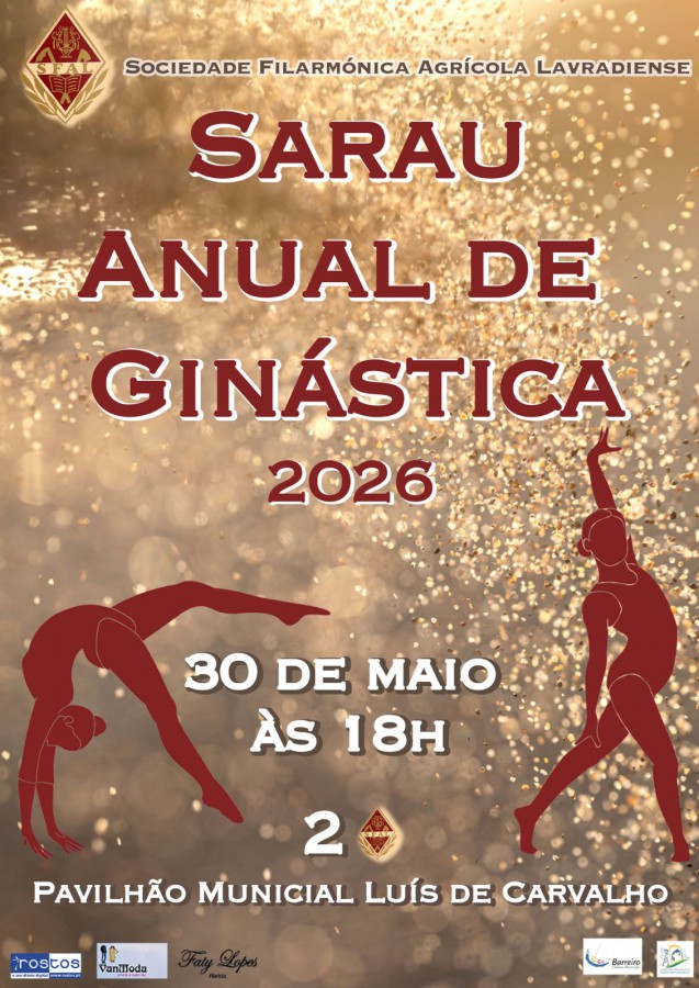 BARREIRO - No Pavilhão Municipal Luís de Carvalho. Sarau Anual de Ginástica da SFAL . Dia 30 de maio, 18h00