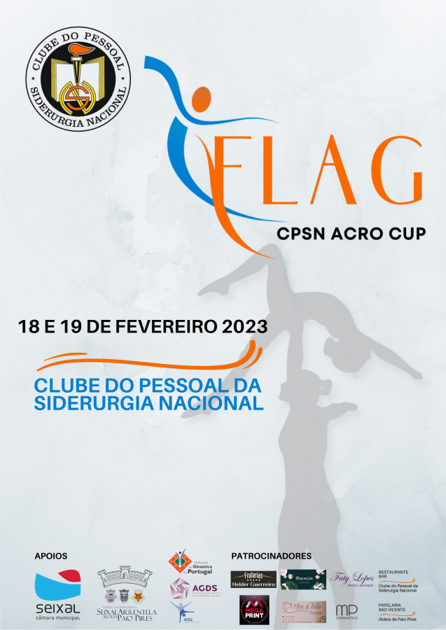 SEIXAL – No Pavilhão do Clube de Pessoal Siderurgia Nacional em Paio Pires Primeira edição da FLAG CPSN ACRO CUP . 550 atletas em prova.