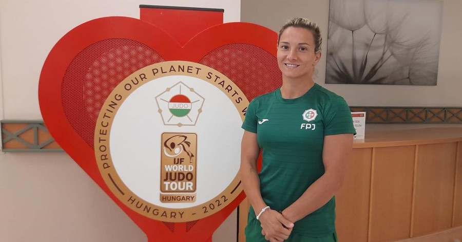 GRAND SLAM HUNGRIA 2022 JUDOCA DE ALMADA TELMA MONTEIRO ALCANÇA 5º LUGAR