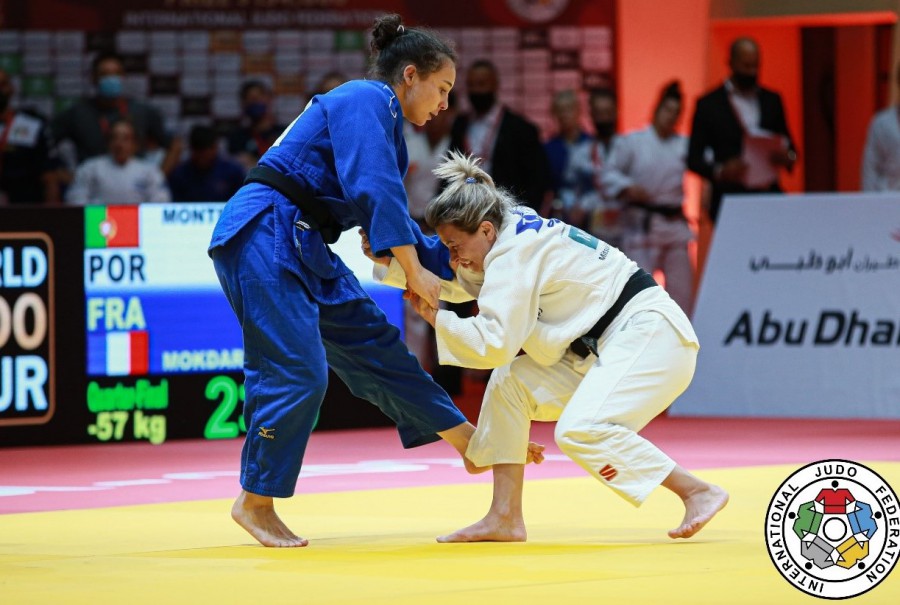 GRAND SLAM ABU DHABI 2021 ATLETA DE ALMADA TELMA MONTEIRO CONQUISTA OURO . CATARINA COSTA DE BRONZE