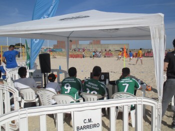Praia do Mexilhoeiro no Barreiro recebeu Torneio de Futebol de Praia As meias finais e final serão disputadas dia 16 de Maio
