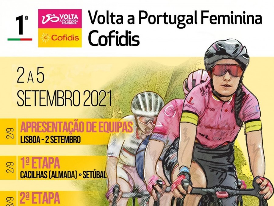 Volta a Portugal feminina 1 ª Etapa entre Almada e Setúbal Informação da PSP Setúbal