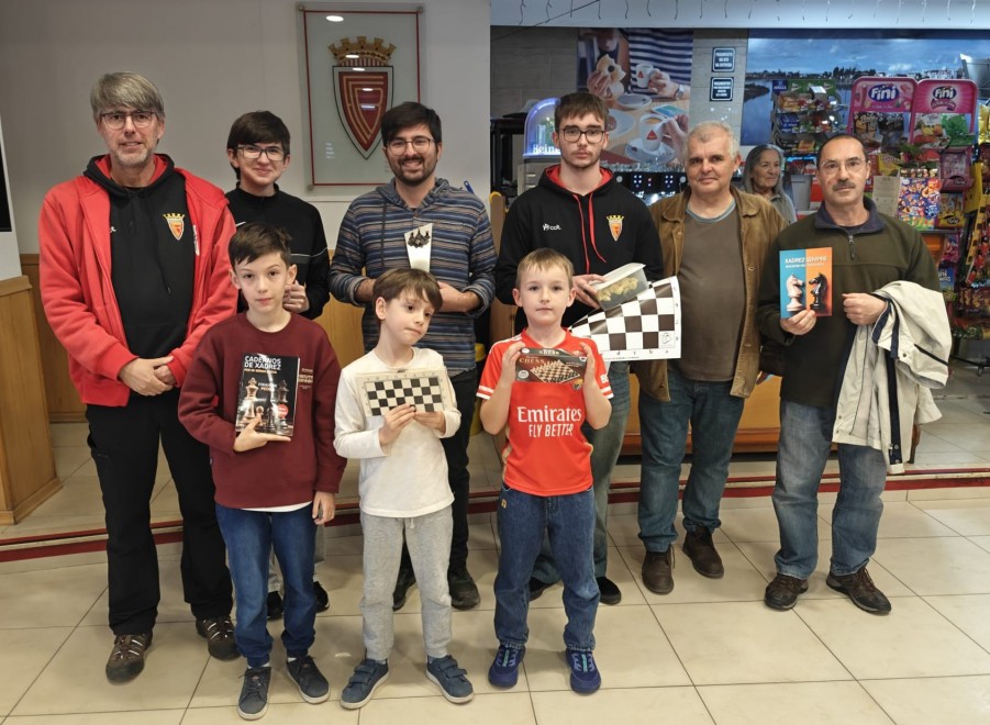 Circuito de Xadrez do Barreiro 2026 João Madeira e Raquel Duque venceram 4ª Prova Futebol Clube Barreirense