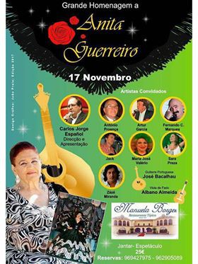 Barreiro – No Restaurante Manuela Borges Grande homenagem a Anita Guerreiro