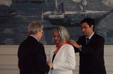 Eurídice Pereira ex-Governadora Civil do Distrito de Setúbal Recebeu a Medalha de Mérito de Protecção e Socorro