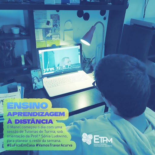 Na Escola Técnica Profissional da Moita Aulas à distância? E agora?!