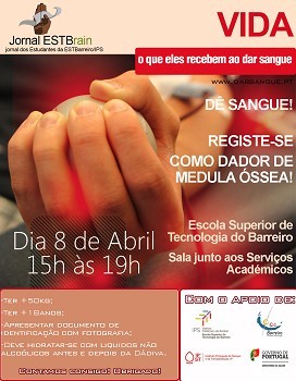 Na Escola Superior de Tecnologia do Barreiro Acção de recolha de sangue- «DÊ SANGUE!»