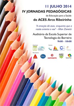 No Auditório da Escola Superior de Tecnologia do Barreiro Jornadas Pedagógicas de Educação para a Saúde do ACES Arco Ribeirinho