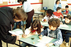 Escola nº 4 do Barreiro Aunos aprendem os primórdios da escrita