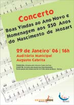 No Barreiro Homenagem aos 250 anos do nascimento de Mozart