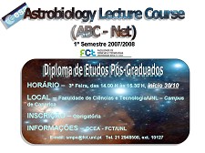 Campus de Caparica - Alamada Departamento de Ciências promove Curso de Astrobiologia