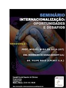 Escola Superior de Ciências Empresariais - SETÚBAL Seminário sobre Internacionalização - oportunidade e Desafios