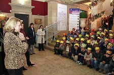Perto de uma centena de alunos de Setúbal da Bela Vista cantou as Janeiras à presidente da Câmara