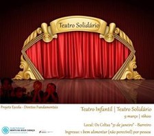 Escola Profissional Bento de Jesus Caraça - Barreiro Teatro Solidário ingresso para o espectáculo é um bem alimentar por pessoa