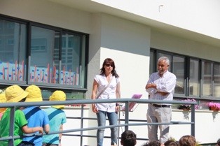 Colégio «O Carinho» no concelho do Barreiro Cerimónia de Içar da «Bandeira Verde» marca de Educação Ambiental