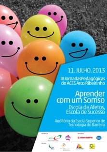 No Auditório da Escola Superior de Tecnologia do Barreiro SEMINÁRIO «APRENDER COM UM SORRISO»