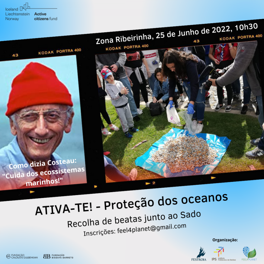 No âmbito do projeto «Ativa-te!« Politécnico de Setúbal é parceiro em ação de recolha de beatas na zona ribeirinha