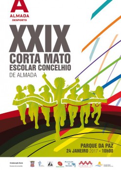 Corta Mato Escolar Concelhio - Almada 2017 Marcado para o Parque da Paz no próximo dia 24 de janeiro . Estão inscritos perto de 2.000 alunos