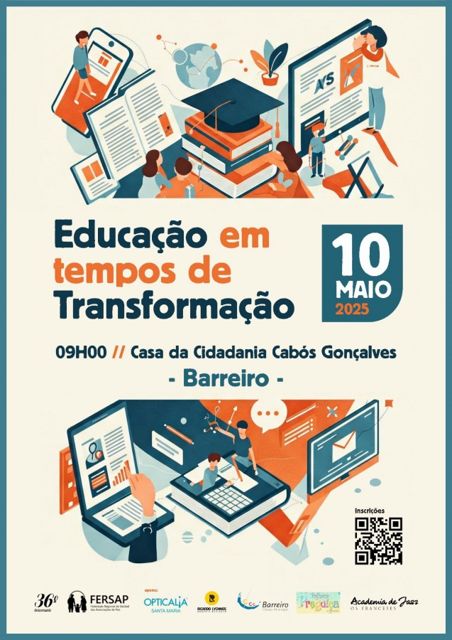 Na Casa da Cidadania Cabós Gonçalves - Barreiro Conferência «Educação em Tempos de Transformação« . 36 Anos FERSAP