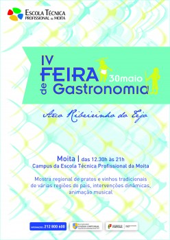 No campus da Escola Técnica Profissional da Moita IV Feira da Gastronomia com vários sabores à espreita