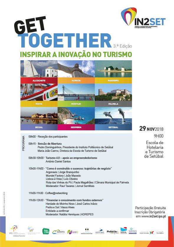 Workshop Get Together na Escola de Hotelaria e Turismo de Setúbal Interface IN2SET inspira inovação turística na Península de Setúbal