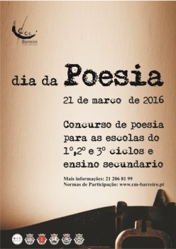Barreiro - Concurso de Poesia 2016 «Crescer Saudável» Sensibilizar os alunos para as várias vertentes artísticas