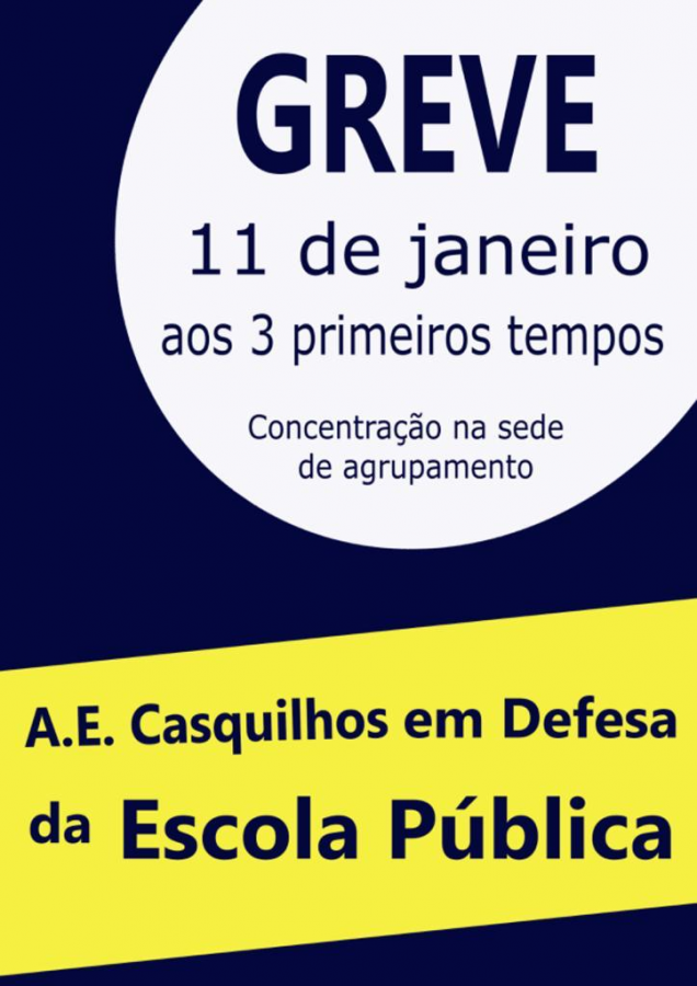 BARREIRO - AGRUPAMENTO DE ESCOLAS DE CASQUILHOS Os professores dos Casquilhos estão em luta