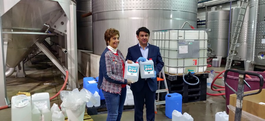 Setúbal / Palmela - Projeto conjunto arrancou ontem nas instalações da empresa IPS produz 6 mil litros de álcool gel em parceria com a Casa Ermelinda Freitas