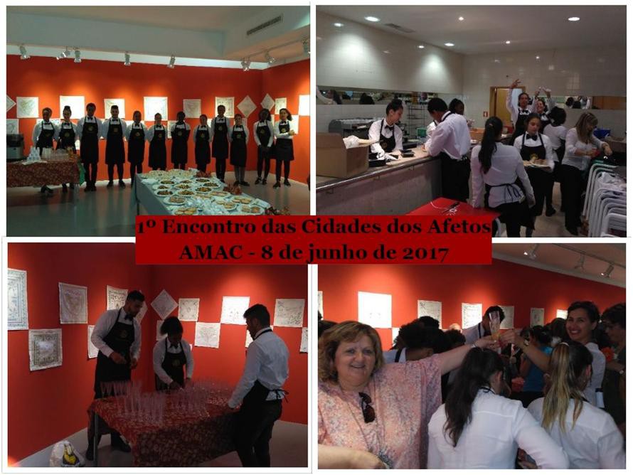 Barreiro - Agrupamento de Escolas de Santo António Turmas dos cursos de Restauração no 1.º Encontro das Cidades dos Afetos
